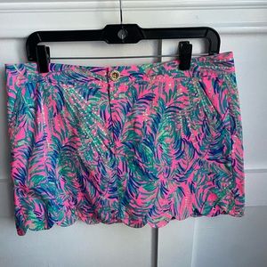 Lilly Pulitzer Colette Scalloped Hem Skort